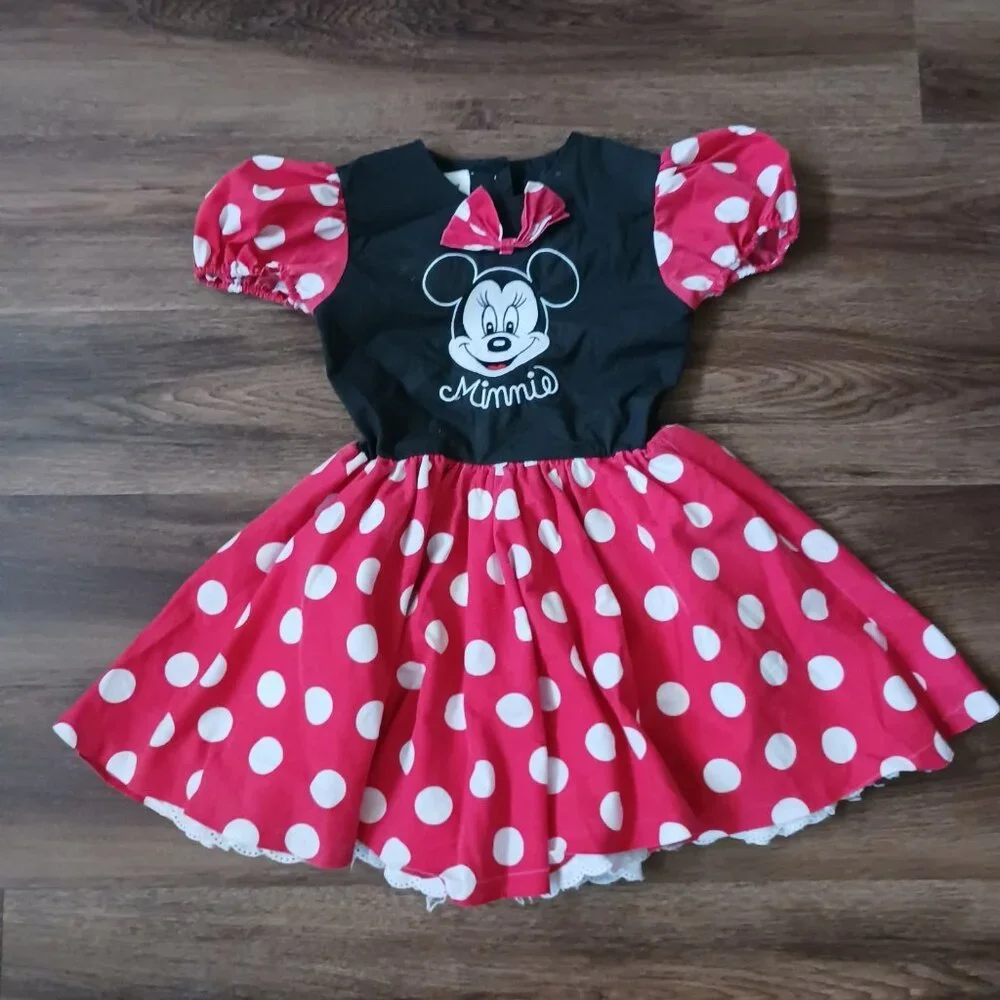 Vintage Disney Kids Minnie‎ Mouse Halloween Dress Up 4 DAMAGE READ